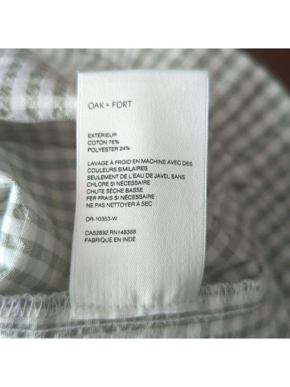 OAK + FORT COLLARED MINI GINGHAM DRESS - Picture 12 of 13